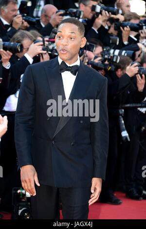 Will Smith, Jury-Mitglied Ankunft auf dem roten Teppich für den Film 'Ismaels Geister' (Les Fantômes d'Ismael) 70. Cannes Film Festival 17. Mai 2017 Foto Jacky Godard Stockfoto