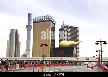 Japan, Tokyo, Asakusa Bereich senden Turm "Tokyo Sky Tree", Stockfoto