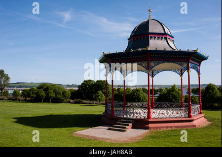 Magdalen grün und Musikpavillon bei Dundee West End. Liegt am nördlichen Ufer des Firth of Tay Dundee ist die viertgrößte Stadt in Schottland. Stockfoto