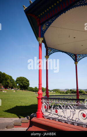 Magdalen grün und Musikpavillon bei Dundee West End. Liegt am nördlichen Ufer des Firth of Tay Dundee ist die viertgrößte Stadt in Schottland. Stockfoto