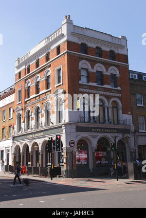 Hoffnung und Anchor Pub Islington London Stockfoto