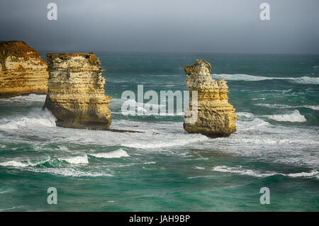 Australien, Victoria, Great Ocean Road, 12 Apostel, südlich von Melbourne besondere geologische Küste Stockfoto