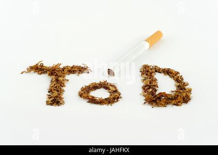 Zigarette Und Tabak Symbol Für Tod Stockfoto