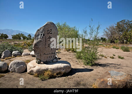 Ca 03267-00 ... Kalifornien - entworfen und von Hand gemacht Park, der von den Bewohnern von manzanar erstellt; eine Welt Krieg 2 japanische Internierungslager von manzanar, einem nat Stockfoto