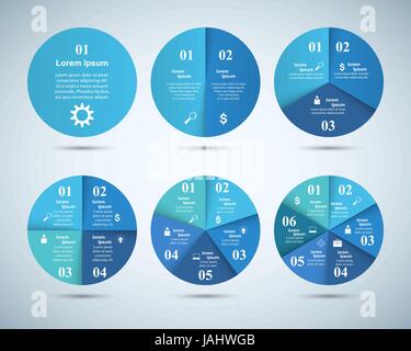 Abstrakt 3D digitale Illustration Infografik. Kreis-Symbol. Stock Vektor