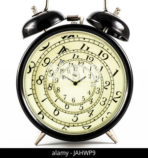 Detail einer verwendeten mechanischen Uhr mit hypnotischen Quadrant, sehr flexibles Konzept Stockfoto
