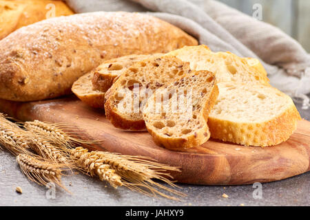 Verschiedene Arten von Brot Stockfoto