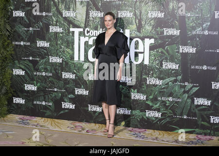 Eine schwangere Bar Refaeli besucht der Conde Nast Traveler Awards im Ritz Hotels - Ankünfte mit: Bar Refaeli wo: Madrid, Spanien: 4. Mai 2017 Credit: Oscar Gonzalez/WENN.com Stockfoto