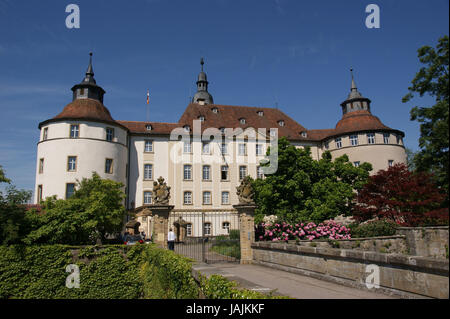 Deutschland, langen Schloss, Schloss lange Schloss, Residenz der Familie Hohenlohe-Langenburg, Stockfoto