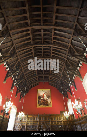 Schottland, Edinburgh, sperren, Edinburgh Castle, im großen Saal Stockfoto