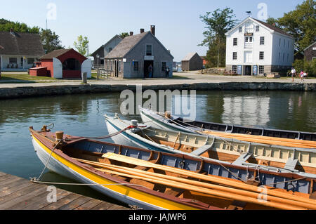 Mystic Seaport, Mystic, Connecticut, USA Stockfoto