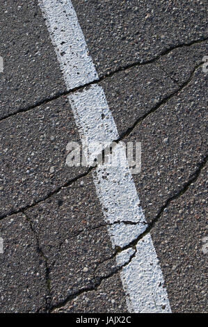 Konzeption, Asphalt, Straße, Risse, Auswahl, Stockfoto