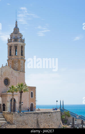 Sitges Sommerzeit Schwule Stadtstrand Stockfoto