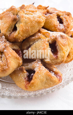 Makroaufnahme von köstliche Marmelade cookies Stockfoto