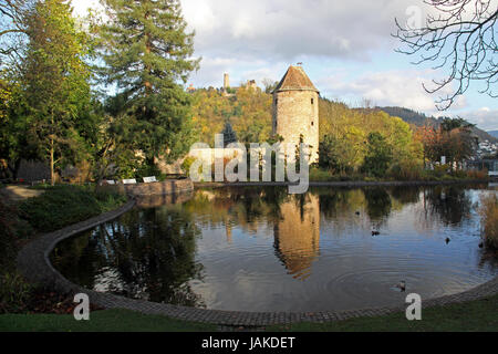 Blick vom Schlosspark Weinheim für die blauen Hut Stockfoto