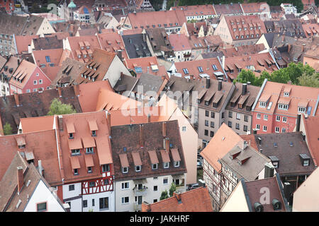 Detailansicht der Häuser und Dächer von Nürnberg aus Kaiserburg Kaiserburg. Stockfoto
