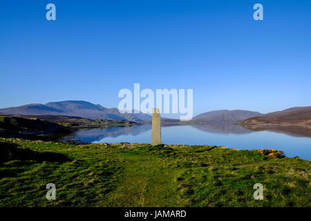 Kyle of Durness gesehen von Keoldale, Northern Highlands, Schottland, Vereinigtes Königreich. Stockfoto