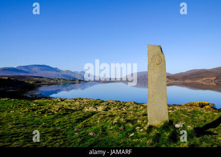 Kyle of Durness gesehen von Keoldale, Northern Highlands, Schottland, Vereinigtes Königreich. Stockfoto