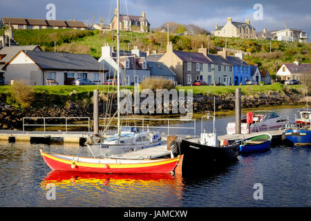 Helmsdale Hafen, Caithness, Schottland. Stockfoto