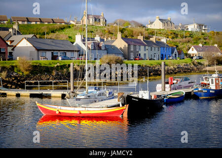 Helmsdale Hafen, Caithness, Schottland. Stockfoto