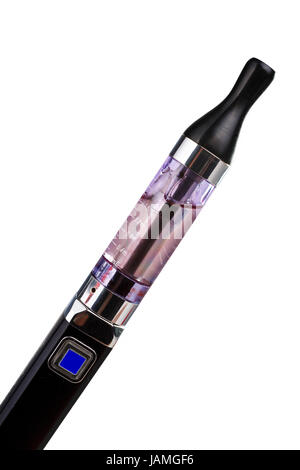 große e-Zigaretten, isoliert auf weiss Stockfoto