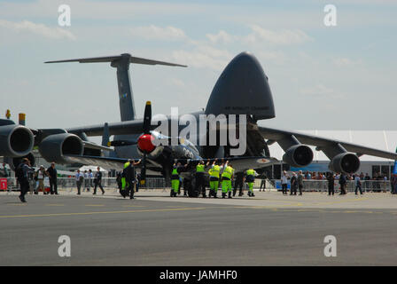 Luftfahrt-Masse, ILA, Berlin, Messegelände, Stockfoto