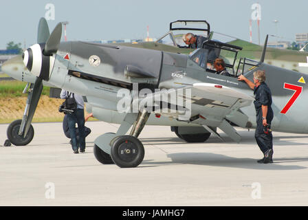 Luftfahrt-Masse, ILA, Berlin, Messerschmitt ME109, Nachbau, Stockfoto