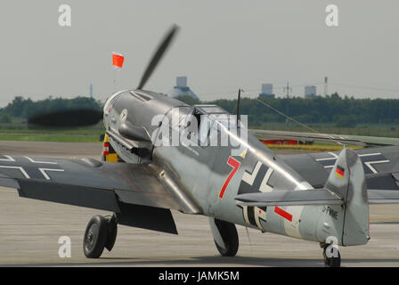 Luftfahrt Masse, ILA, Berlin, Messerschmitt, ME109, Replik, Stockfoto