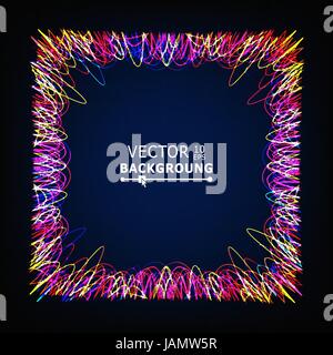 Bunte Linien bewegen. Glühende Abstract Vector Hintergrund. Stock Vektor