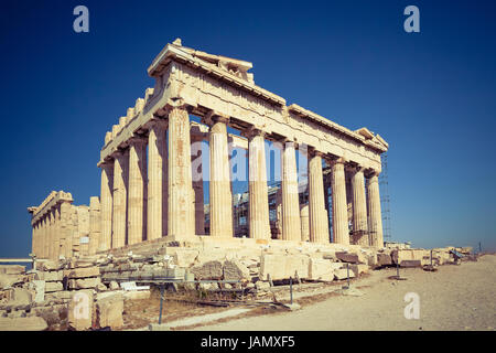 Parthenon in der Akropolis von Athen, Griechenland Stockfoto