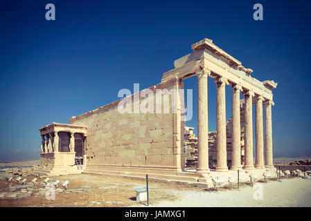 Erechtheion-Tempels in Athen, Griechenland Stockfoto