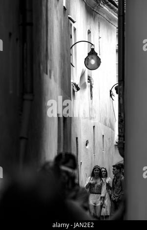 Brasov, einer Stadt in Rumänien, Altstadt, Stadt-Impressionen. Stockfoto