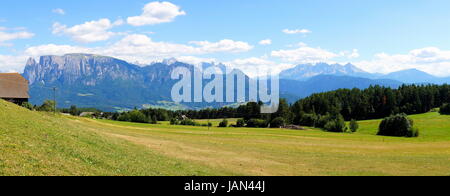 Dolomiten-Panorama Vom Ritten Oberhalb von Bozen gesehen...gabs Stockfoto