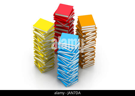 bunte Bücher Stockfoto