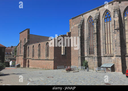 Nürnberg, die Katharinenkirche, St. Katharinen Kirche war eine wichtige mittelalterliche Kirche, während des zweiten Weltkrieges zerstört und als ein ru erhalten Stockfoto