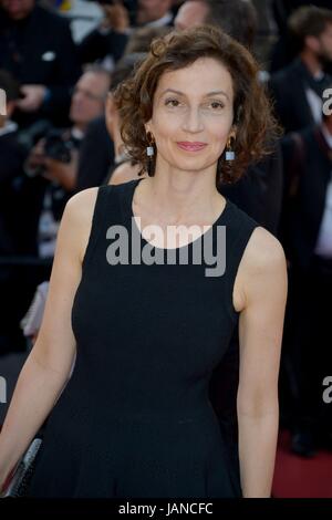 Audrey Azoulay, ehemaliger französischer Minister für Kultur Ankunft auf dem roten Teppich für den Film 'The Killing eines Heiligen Hirsches' 70. Cannes Film Festival 22. Mai 2017 Foto Jacky Godard Stockfoto