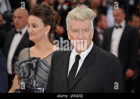 David Lynch Ankunft auf dem roten Teppich für den Film "Twin Peaks" 70. Cannes Film Festival 25. Mai 2017 Foto Jacky Godard Stockfoto