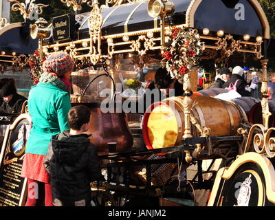 Winchester Kathedrale Cristmas Market Stockfoto