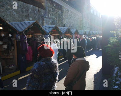 Winchester Kathedrale Cristmas Market Stockfoto