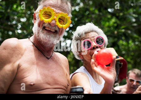 Senior paar Sommer Zeit zusammen genießen Stockfoto