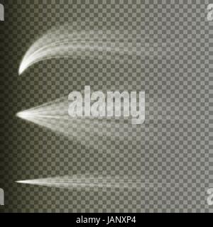 Lichtstrahl-Strahlen-Vektor. Lichteffekt-Vektor. Strahlen platzen Light.Isolated auf transparenten Hintergrund. Vektor Stock Vektor