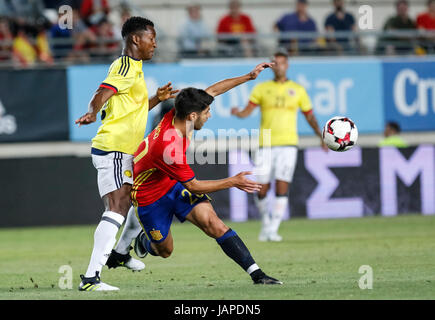 Murcia, Spanien. 7. Juni 2017. International friendly match zwischen National Football Team von Spanien und Kolumbien Nueva Condomina Stadion in Murcia. © ABEL F. ROS/Alamy Live-Nachrichten Stockfoto