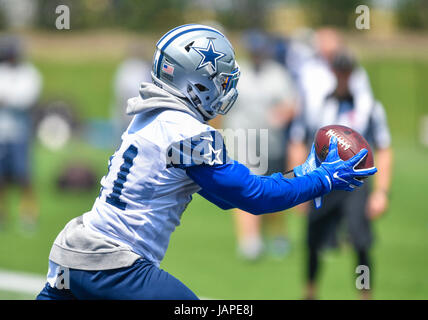 6. Juni 2017: Dallas Cowboys Runningback Hesekiel Elliott #21 während eines NFL-Mini-Camp organisiert Team-Aktivitäten bei The Star in Frisco, TX Albert Pena/CSM Stockfoto