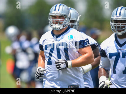 6. Juni 2017: Dallas Cowboys Wache Zack Martin #70 während eines NFL-Mini-Camp organisiert Team-Aktivitäten bei The Star in Frisco, TX Albert Pena/CSM Stockfoto