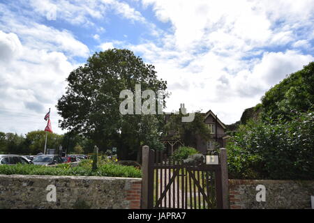 Pevensey Castle und Eastbourne 2016 Stockfoto