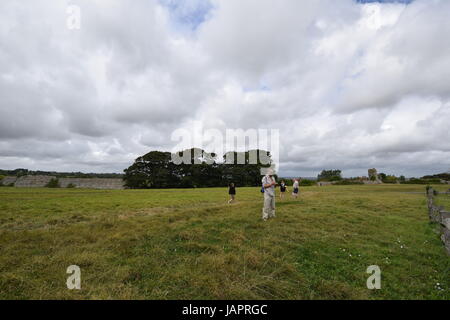 Pevensey Castle und Eastbourne 2016 Stockfoto