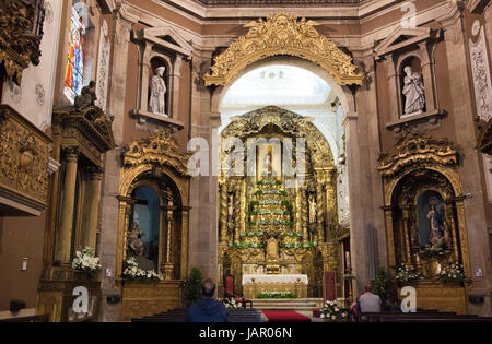 Igreja de Santo Ildefonso Altar - Porto Portugal Stockfoto