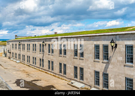 Mauern der Zitadelle in Quebec, Kanada Stockfoto