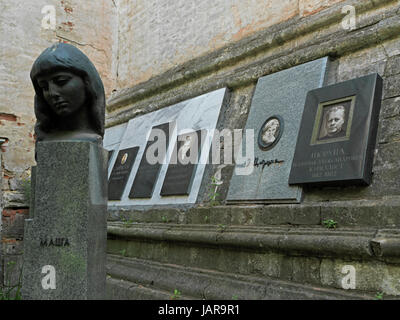 Nowodewitschy-Friedhof im Kloster und Kloster Nowodewitschi, Moskau, Russland, Nowodewitschi-Friedhof, Moskau, Russland Stockfoto