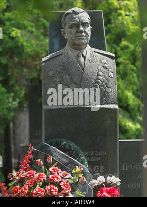 Nowodewitschy-Friedhof im Kloster und Kloster Nowodewitschi, Moskau, Russland, Nowodewitschi-Friedhof, Moskau, Russland Stockfoto